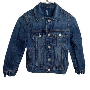 GAP Girls Size M Regular Icon Denim Jacket Gap for Good Jean Trucker 100% Cotton